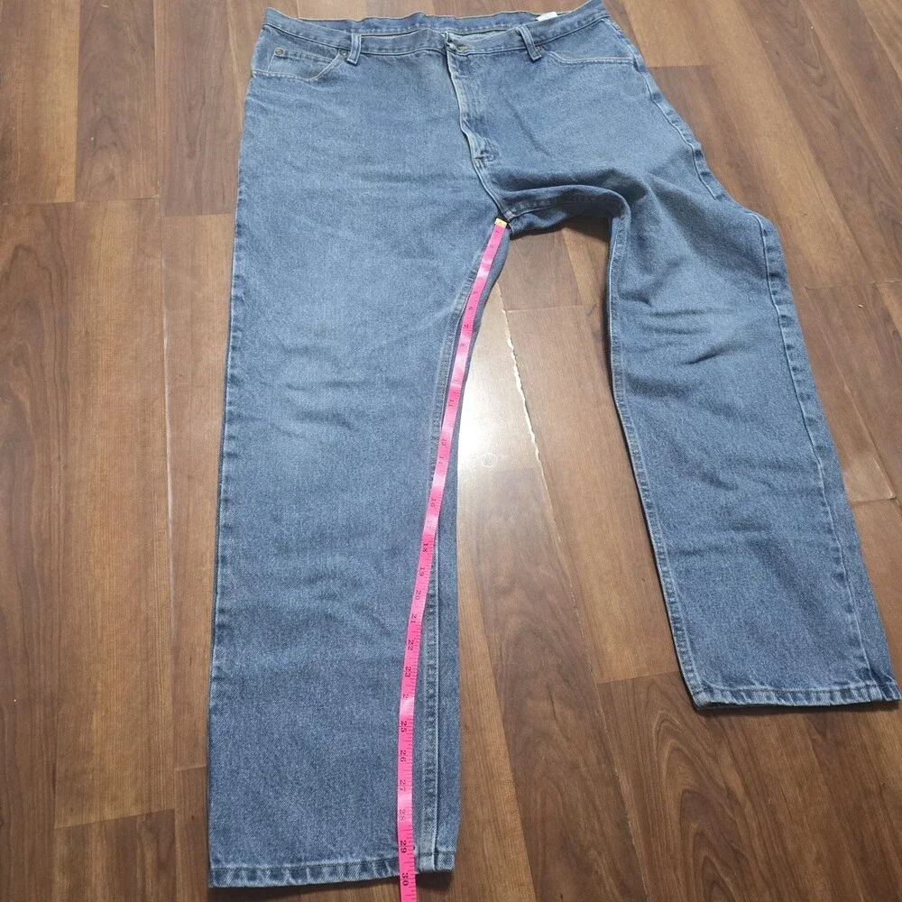 Vtg Wrangler Jeans Men Pemium Denim 42x31 Stonewash Blue Authentics 96501DS Y2K